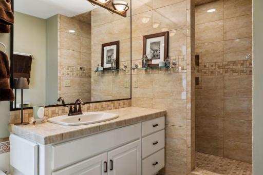 Primary ensuite with separate shower & soaking tub