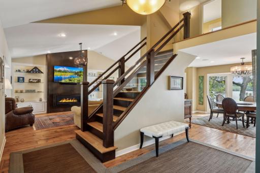 Custom designed entry rugs are included with the home.