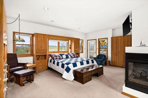 This master bedroom is spacious. *Note, furniture is not built-in, and will be moving with Sellers.