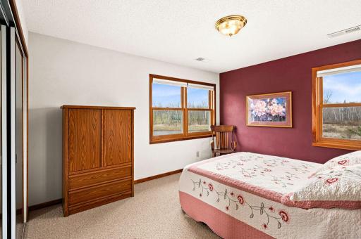 The third of 4 bedrooms also has great vineyard views.