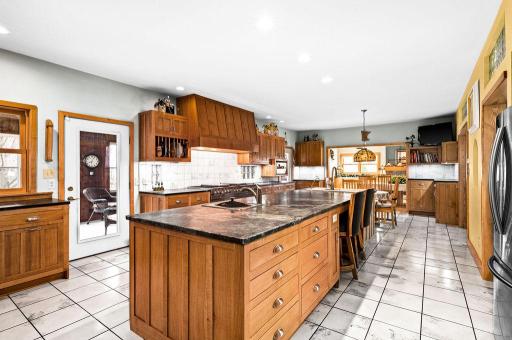 Quarter sawn white oak throughout this kitchen.