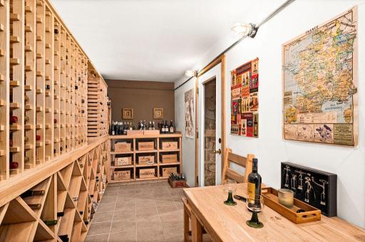No vineyard would be complete without it's own wine cellar and tasting room.
