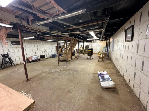 full Basement with Insulated Concrete Form walls!