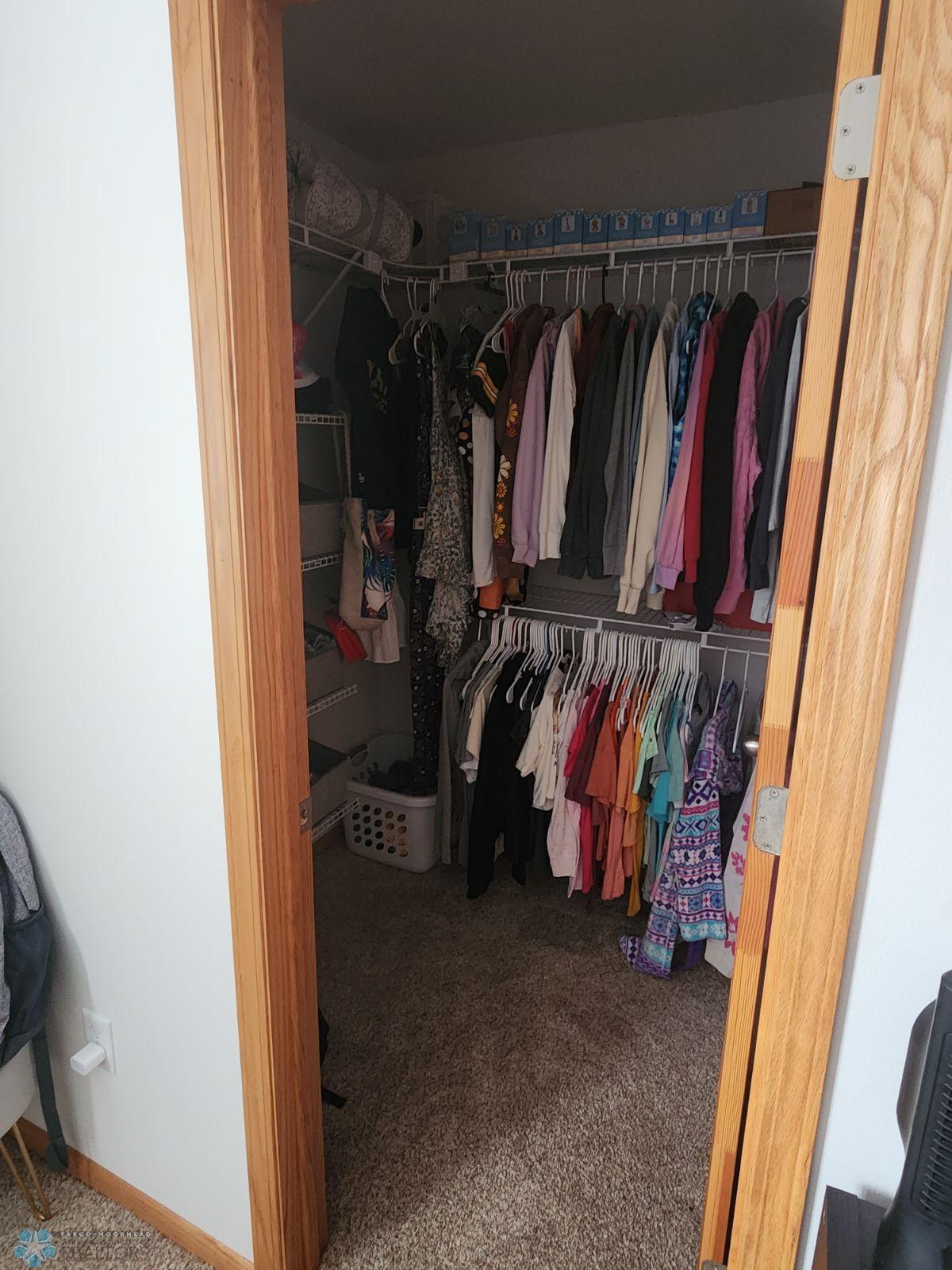 Large walk in closet