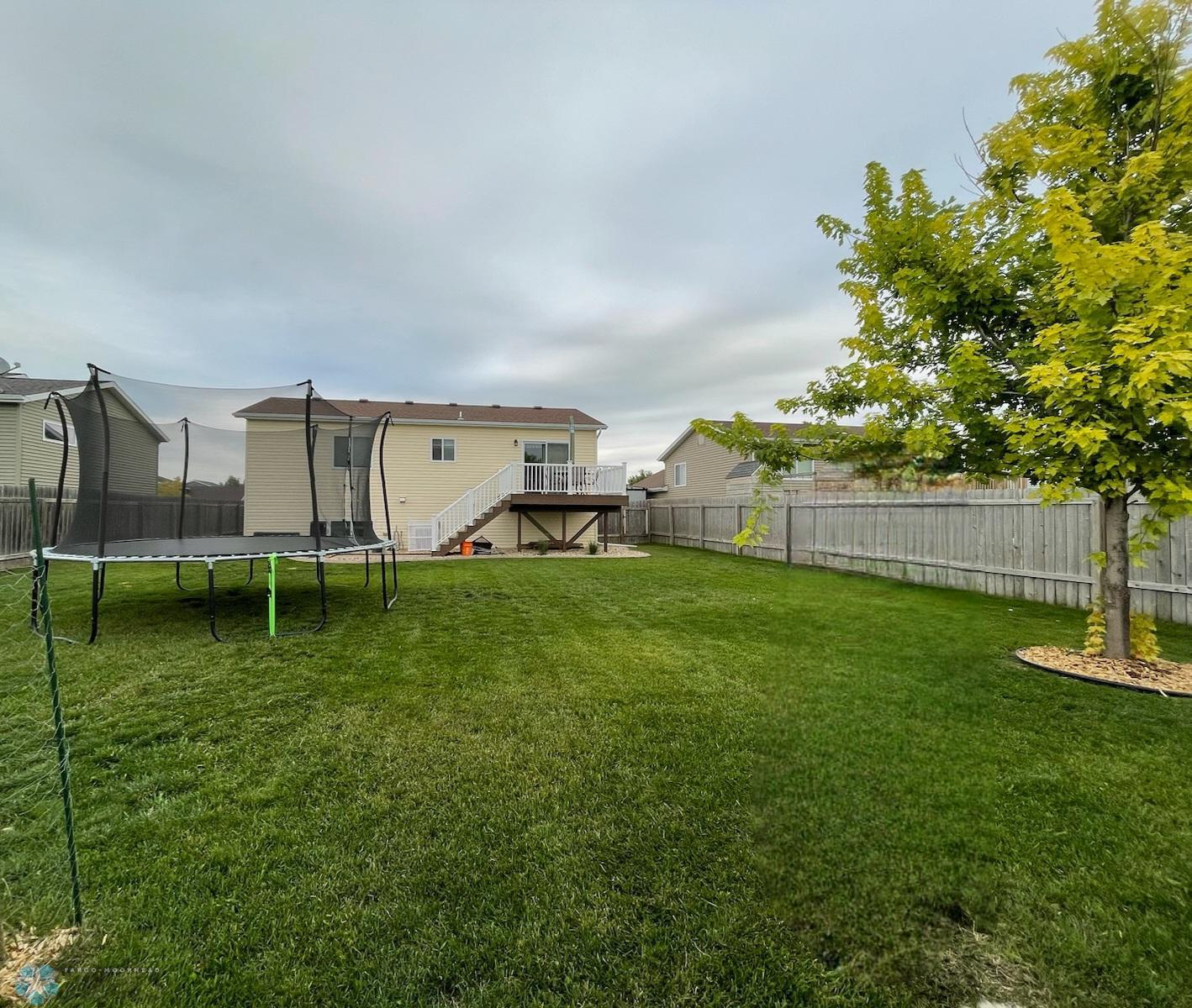 Large backyard
