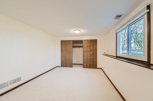 Large fourth bedroom with large closet as well!