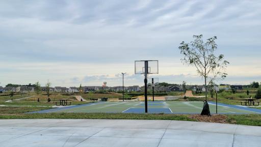 Ironwood Park - basketball court and skate park.
