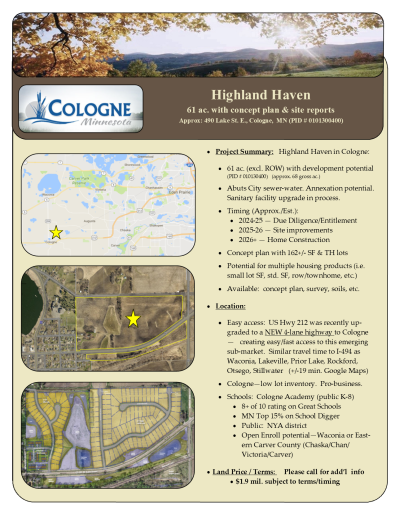 410 Park Street E, Cologne, MN 55322
