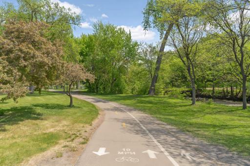 Bike or walk on the beautifully tree-lined Minnehaha Parkway.