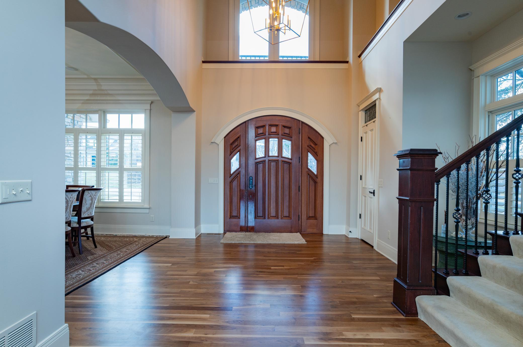 Grand Vaulted Foyer, Solid Walnut Floors