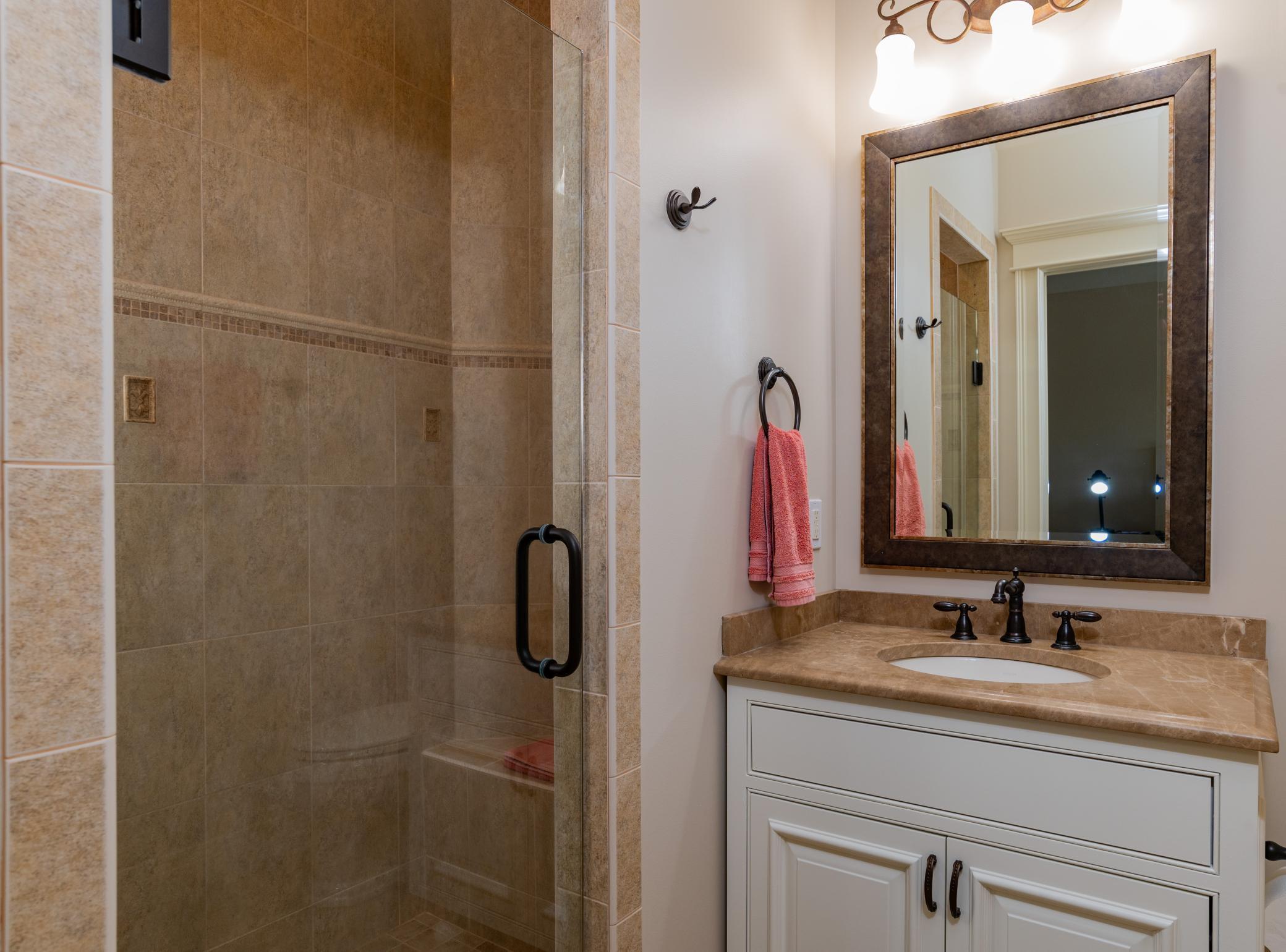 3/4 En Suite bath in Fourth bedroom