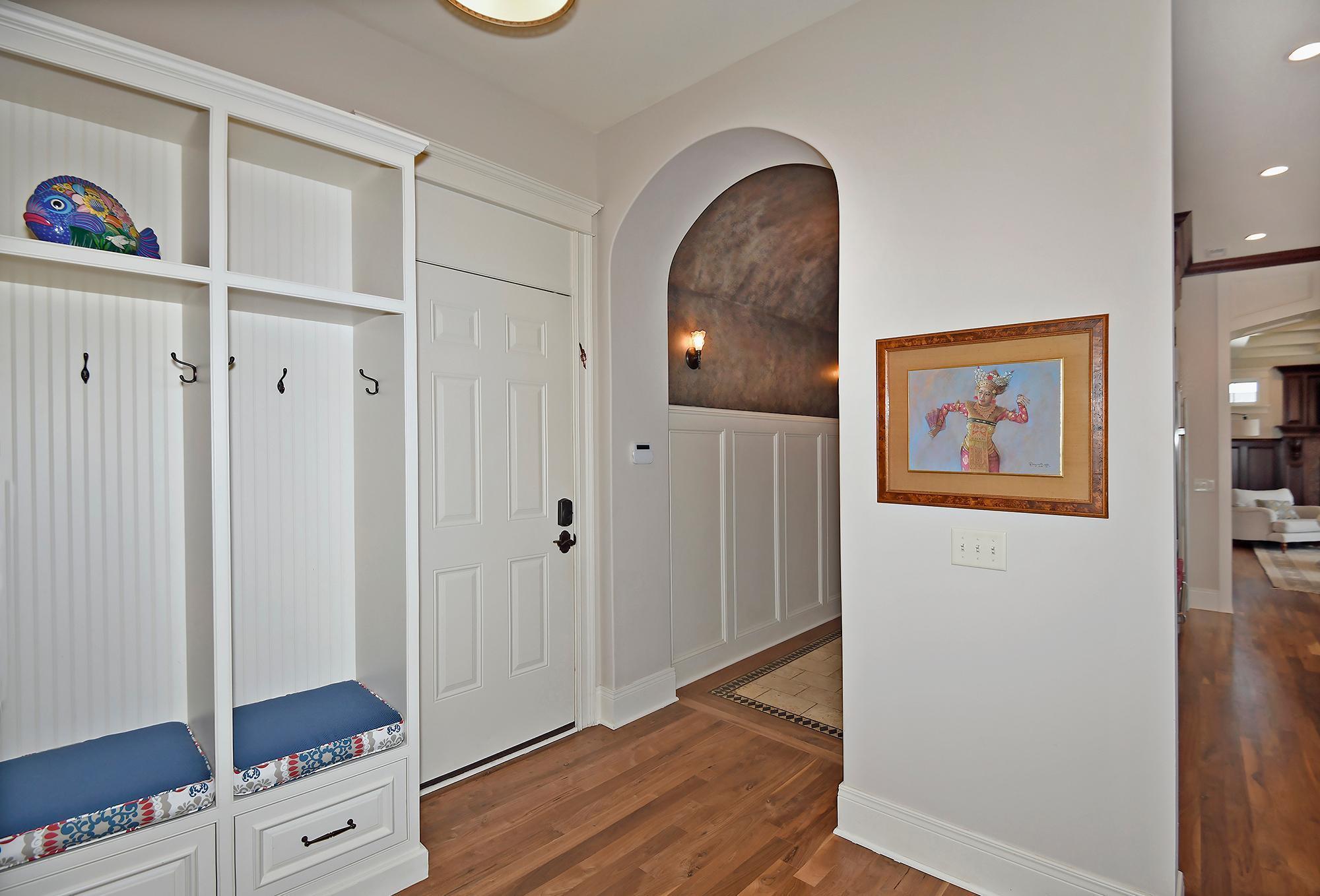 Mud Room View to Barrel Vaulted Hallway