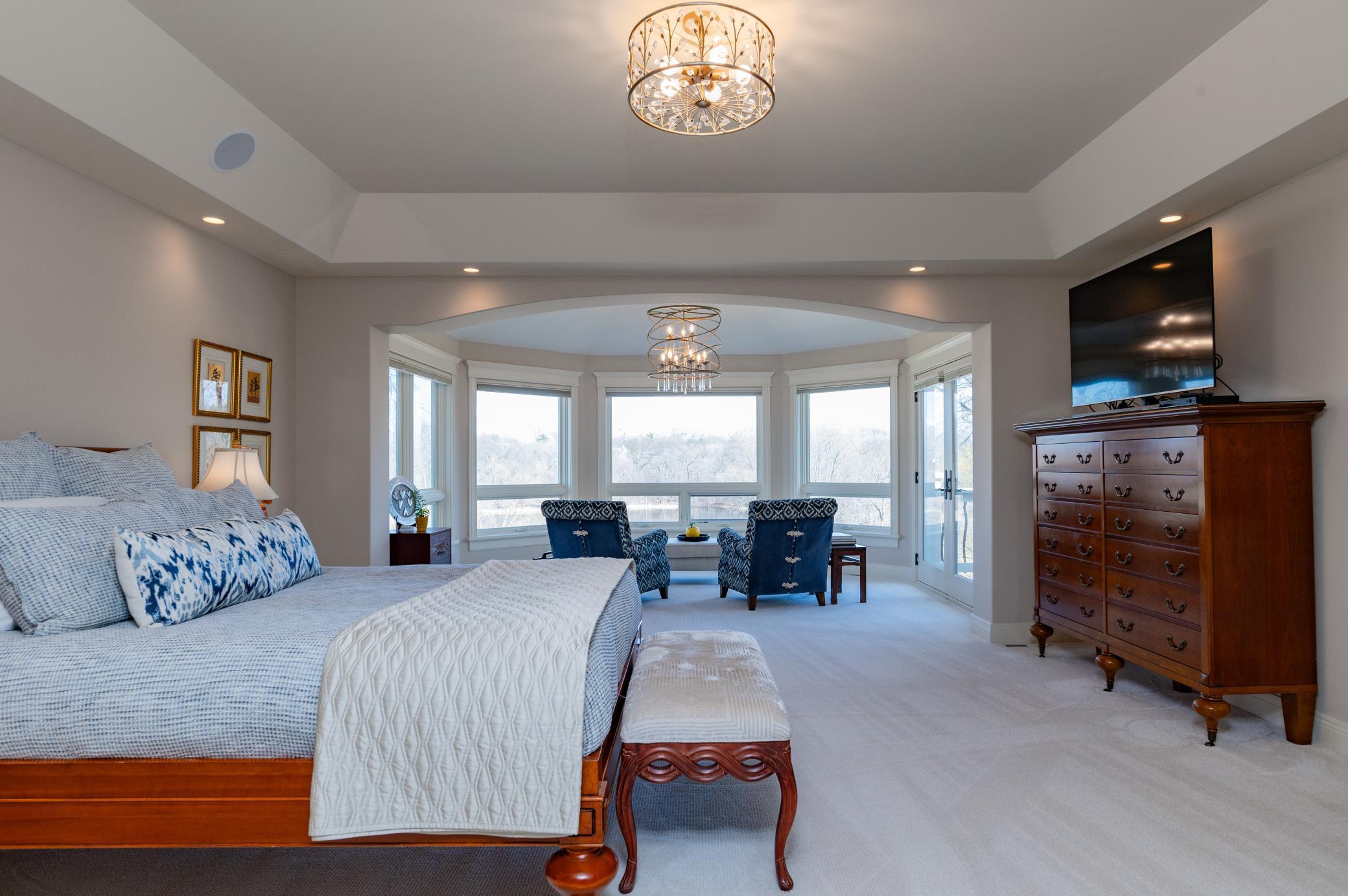 Elegant Primary Bedroom Suite with New Carpet