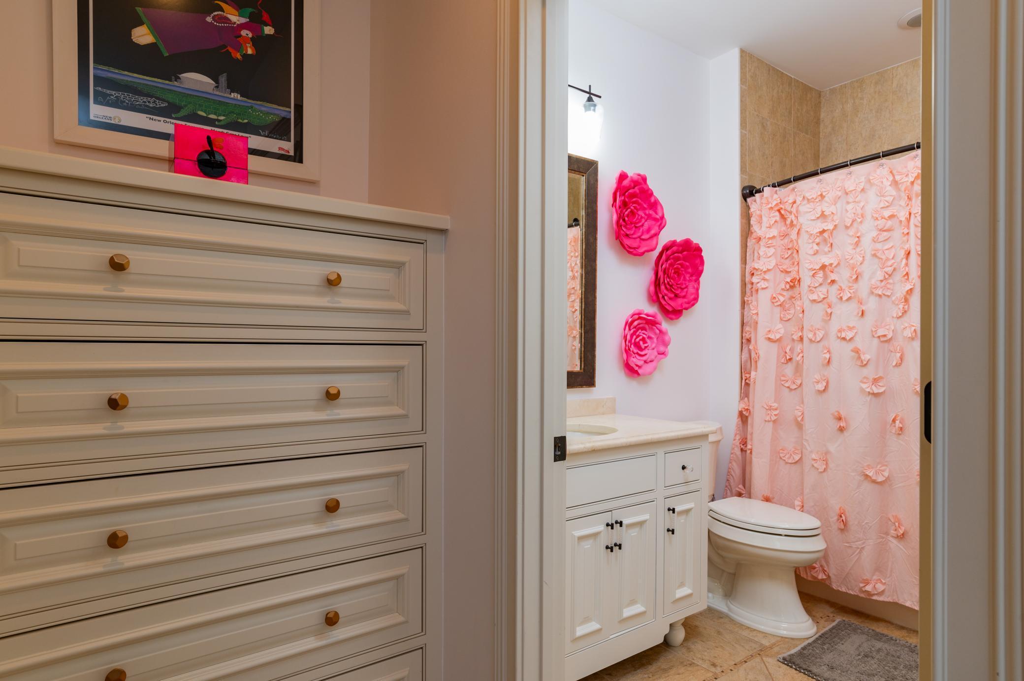 Second Bedroom with Built-in Dresser & Walk-in Closet