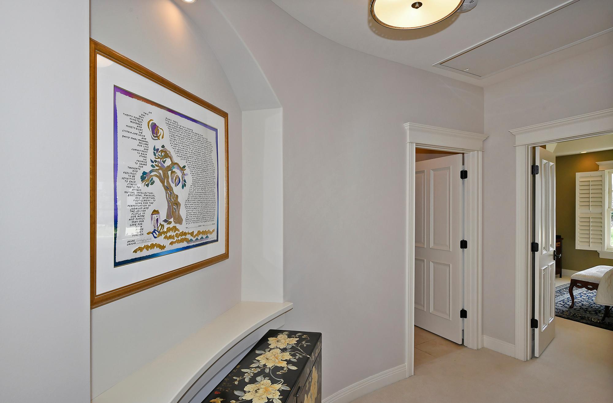 Upper Level Hallway to Laundry, Third Bedroom and Finished Attic Storage