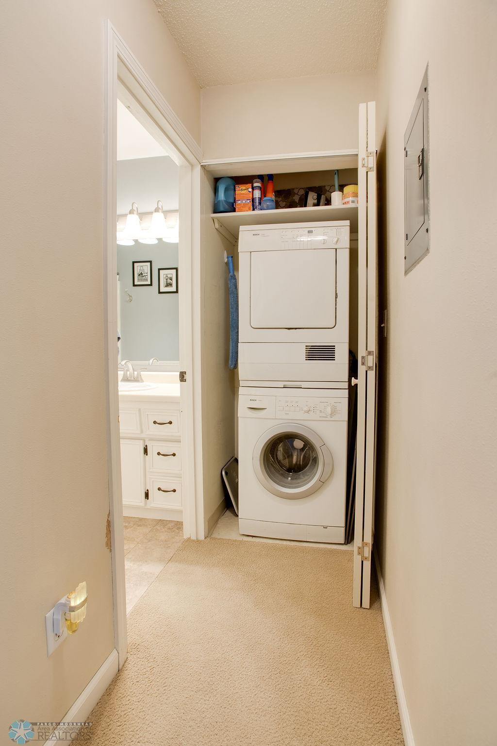 In unit laundry hook ups