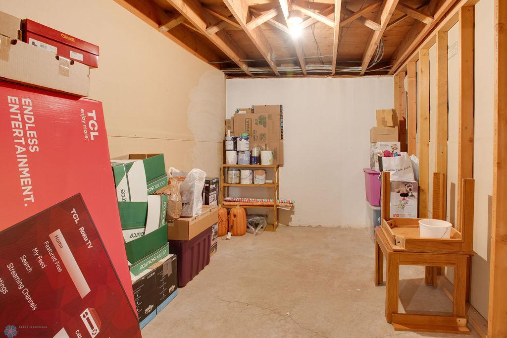 Additional huge storage room in basement