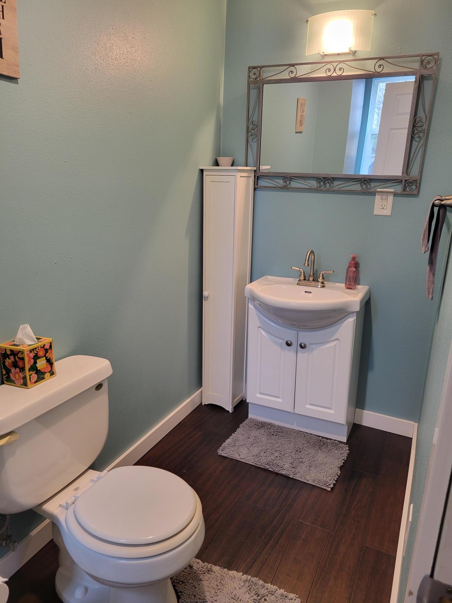 Main level half bath.