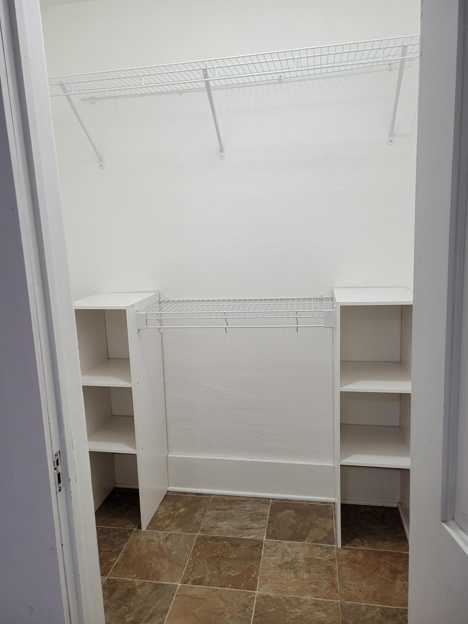 Upper bedroom closet.