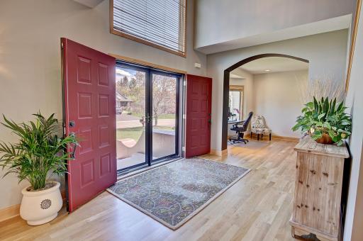 A welcoming foyer for all of your guests with natural wood flooring that will stretch throughout almost the entire main level.