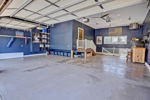 Plenty of room for storage and the back of the garage walks out to the back patio and pool area!