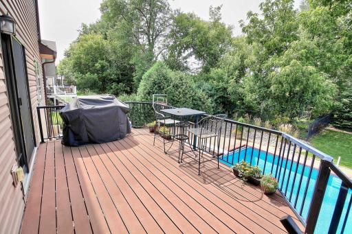 Maintenance free deck means more time for relaxation!