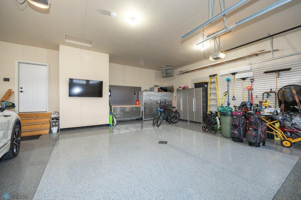 Oversized garage with storage