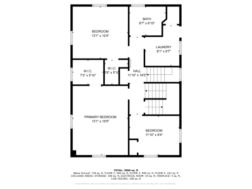 2nd Floor Floorplan: Look How Large the Closets Are!