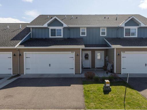 Enjoy a spacious 2-car garage complete with built-in shelving!