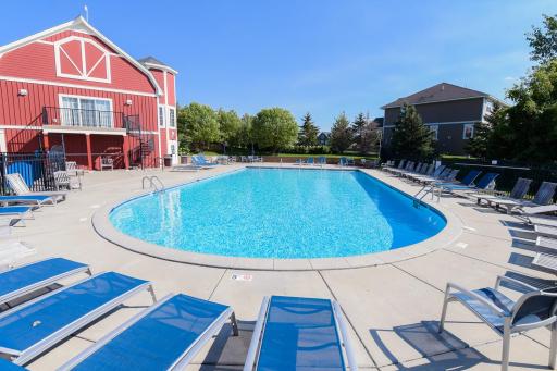 A neighborhood favorite...the community pool and activity center.