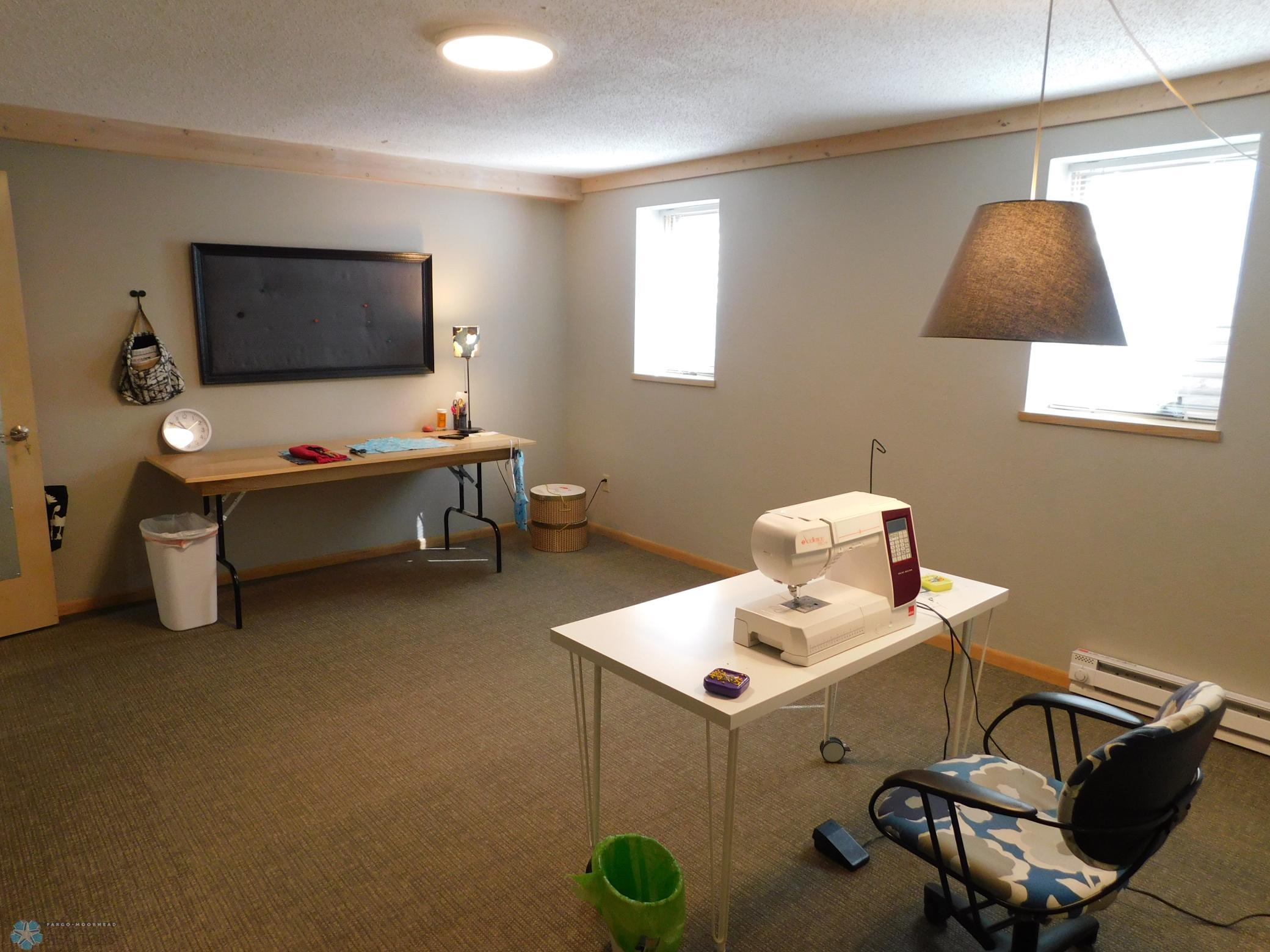 basement bedroom/craft