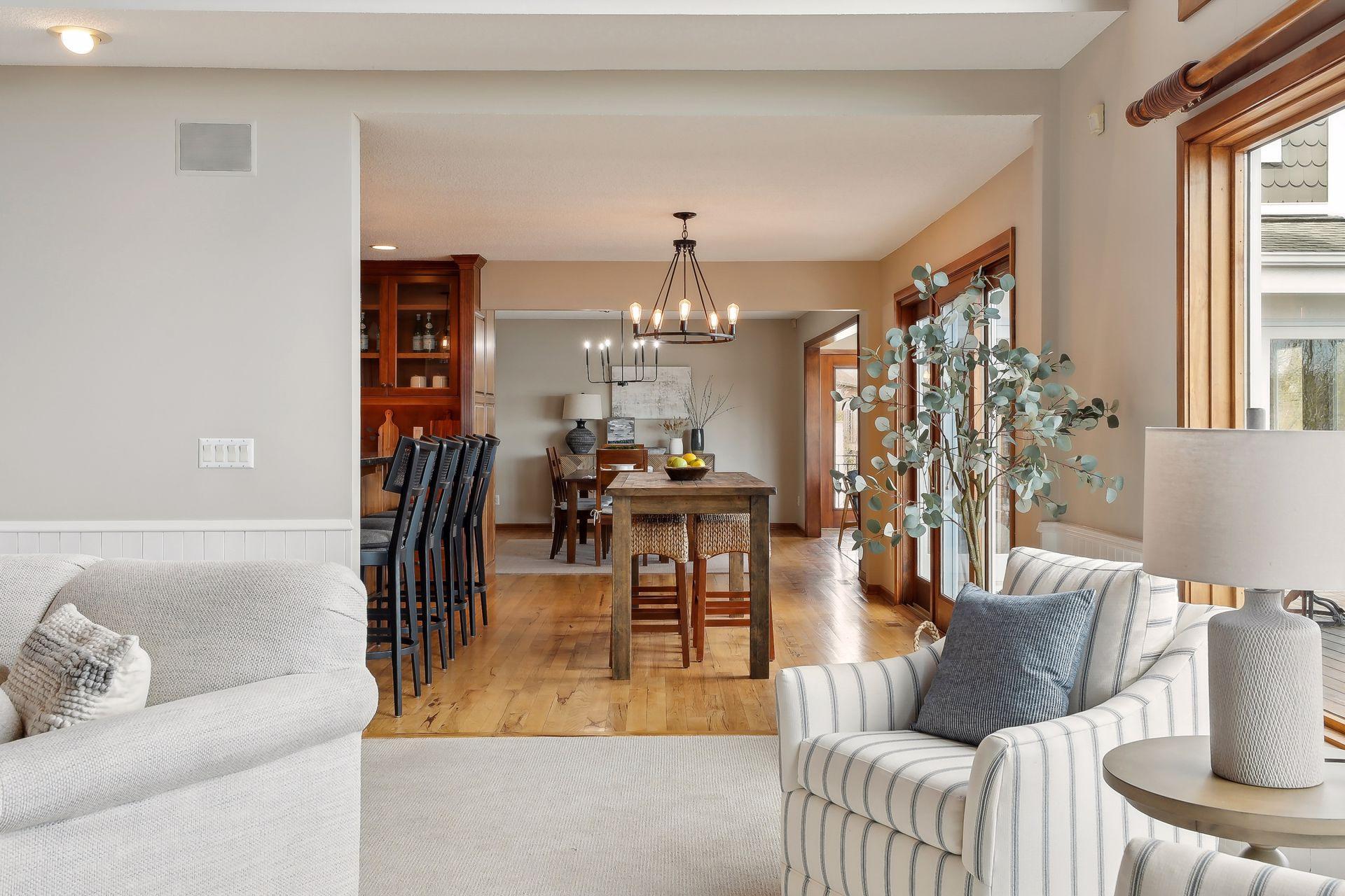 Transitional, open floor plan. No details were missed in functionality, design and style.