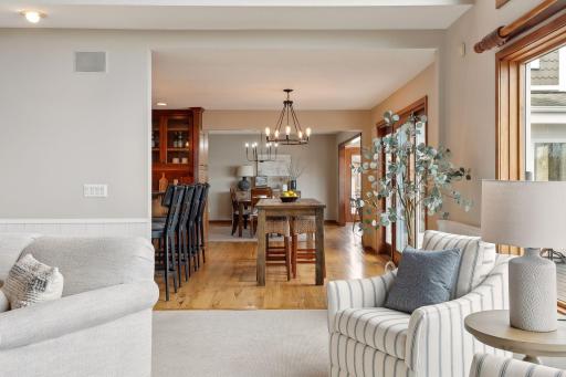 Transitional, open floor plan. No details were missed in functionality, design and style.