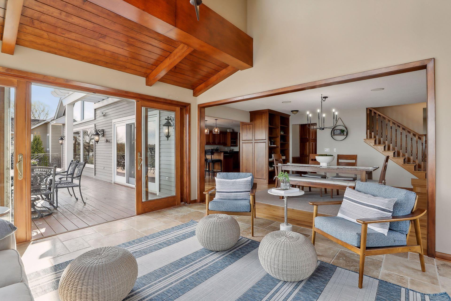 Check out that double patio door! Open up, soak up the fabulous views and fresh Minnesota air!
