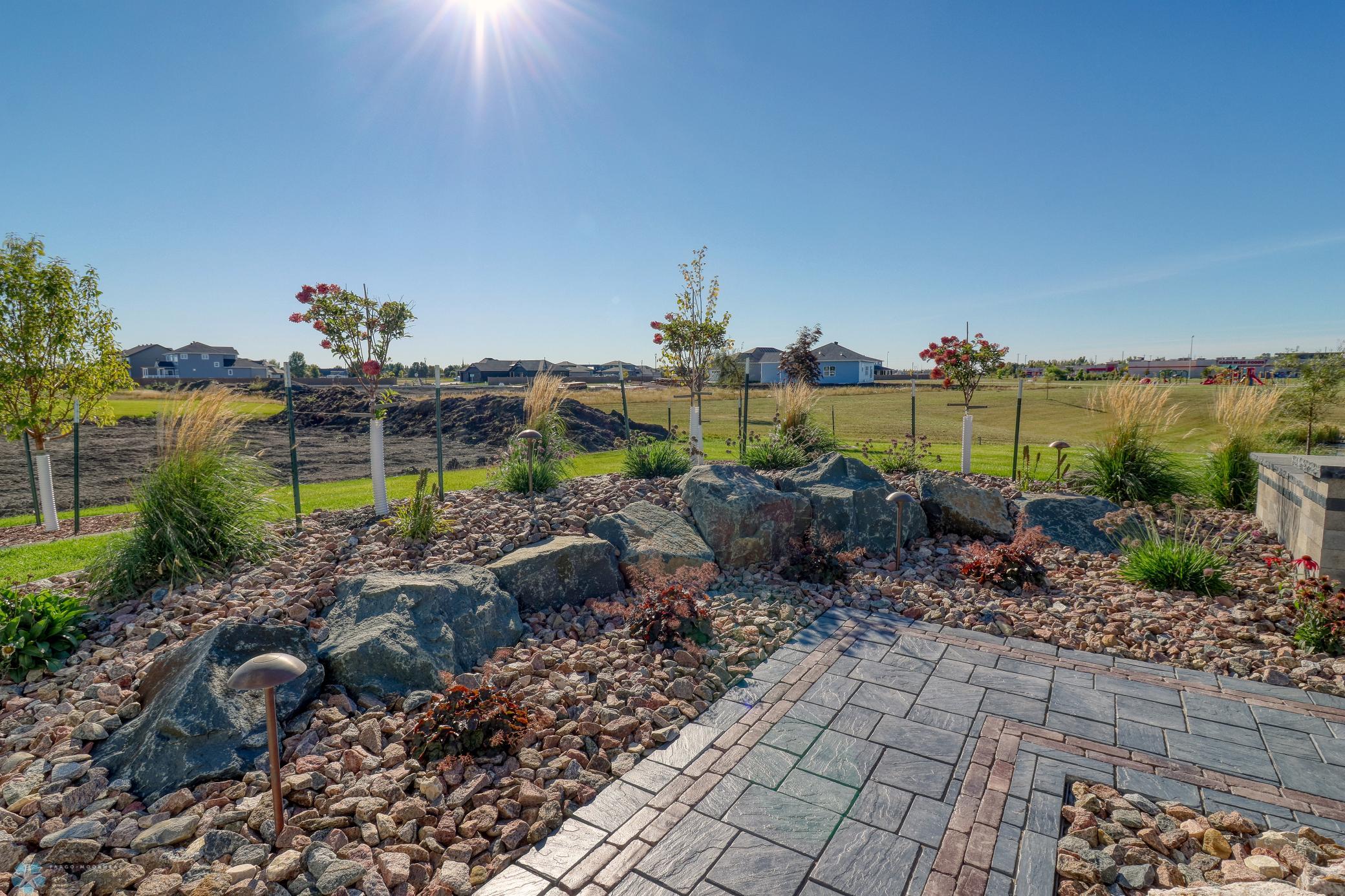 Backyard stone work