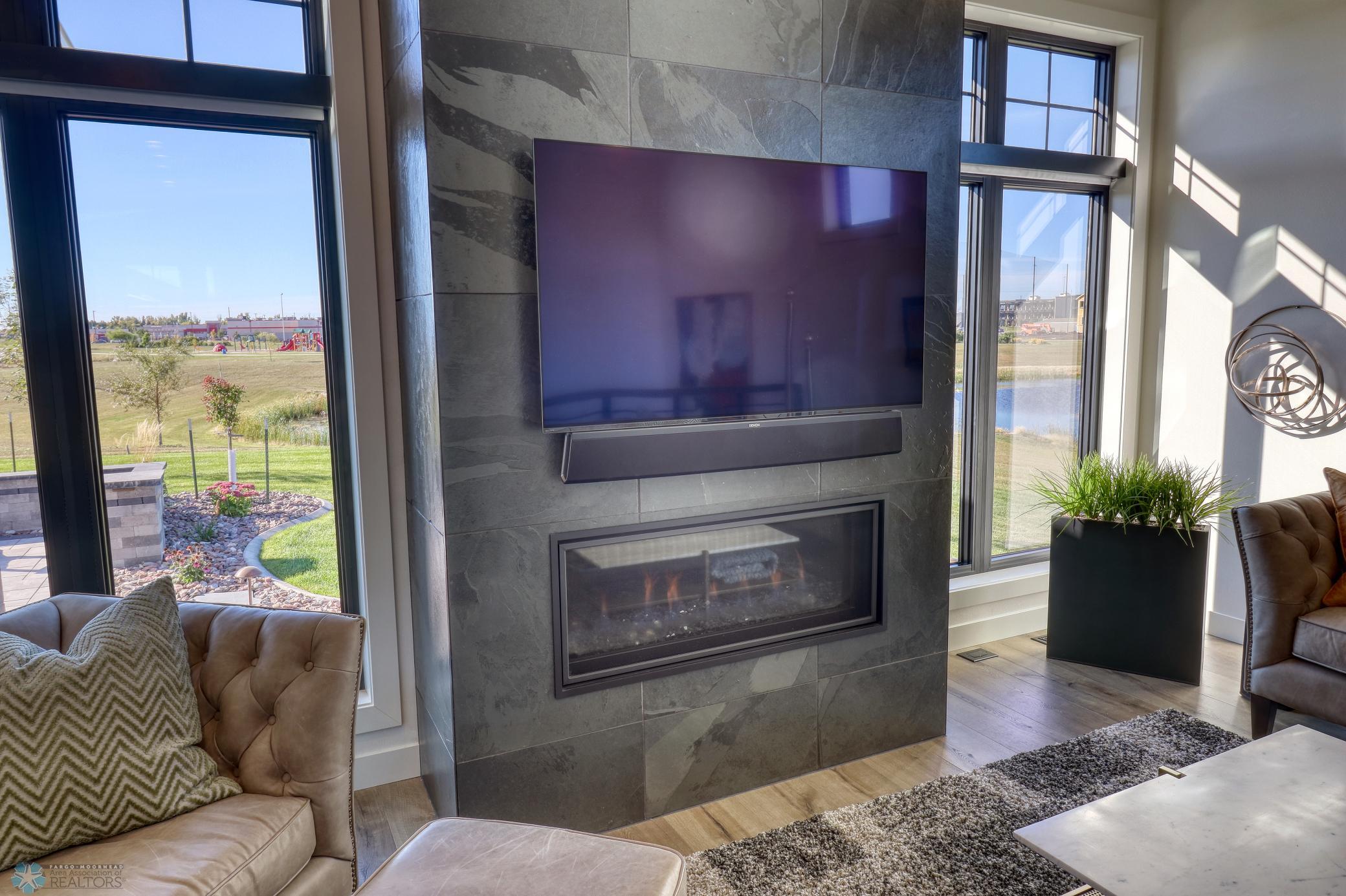 Fireplace in living room