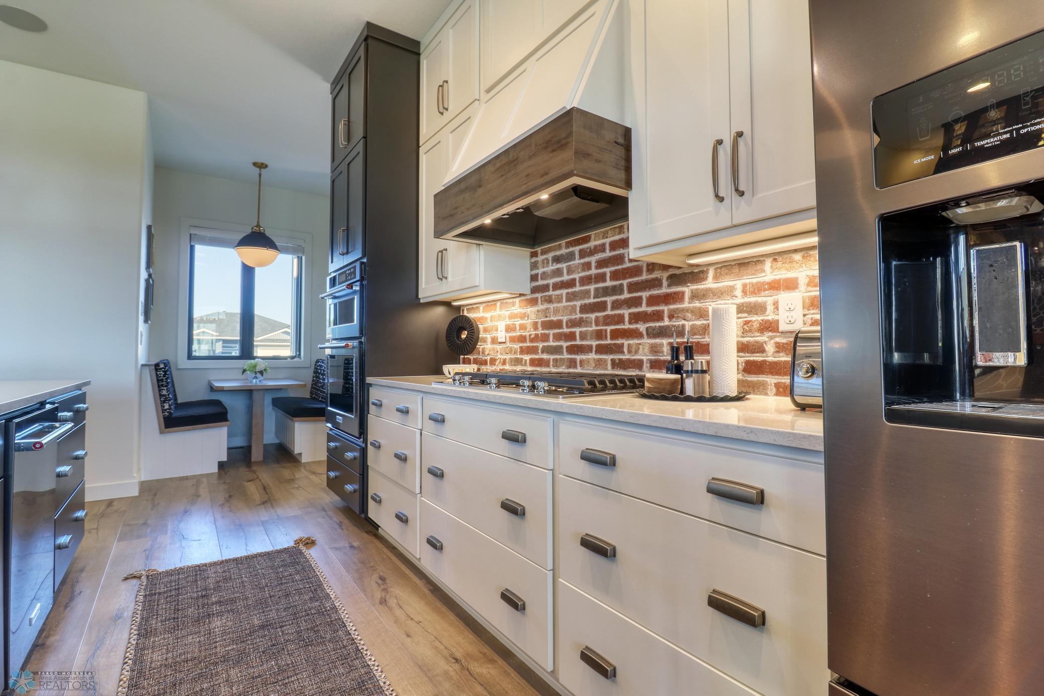 Kitchen with custom cupboards