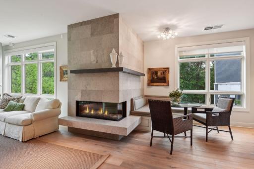 Beautiful hardwood floors, gas fireplace, and high-end finishes throughout