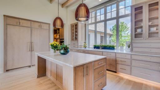 Subzero and wolf appliances throughout the kitchen