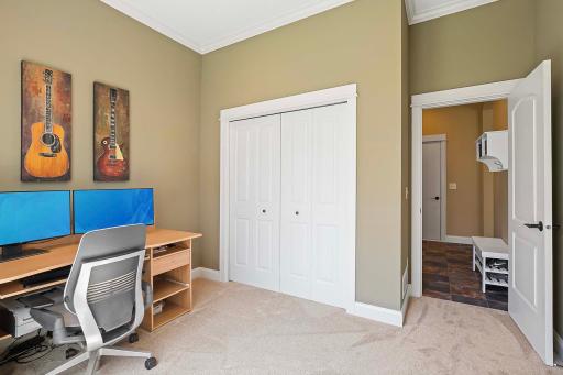 Whether you need an additional bedroom for guests or a dedicated workspace for remote work or creative pursuits, the main floor flex space offers the versatility to accommodate your ever-changing needs.