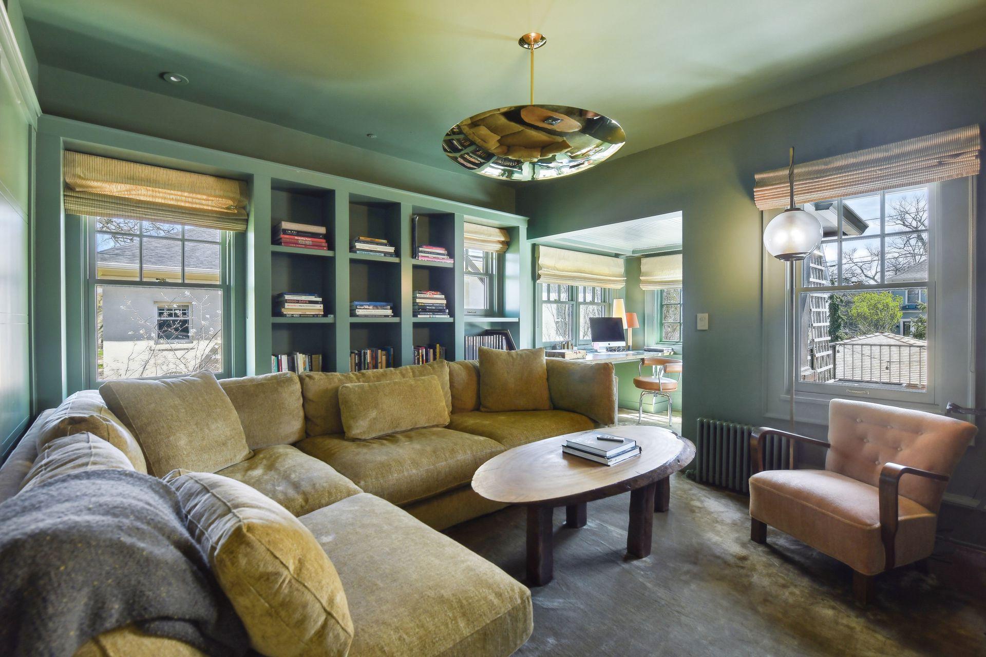 An amazing home office on second floor.