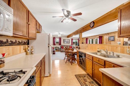 All appliances conveniently located for working kitchen