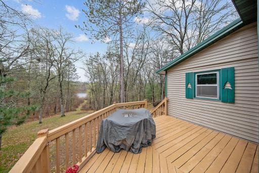 Large deck space with plenty of room for furnture