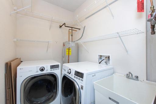 In-unit laundry room...the space is ideal.