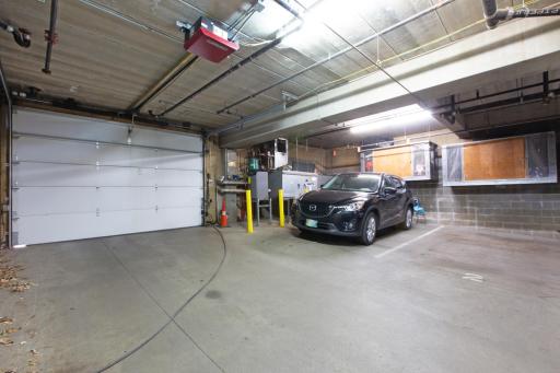 The security of your underground heated garage w/ storage space. Space #2 is all you.