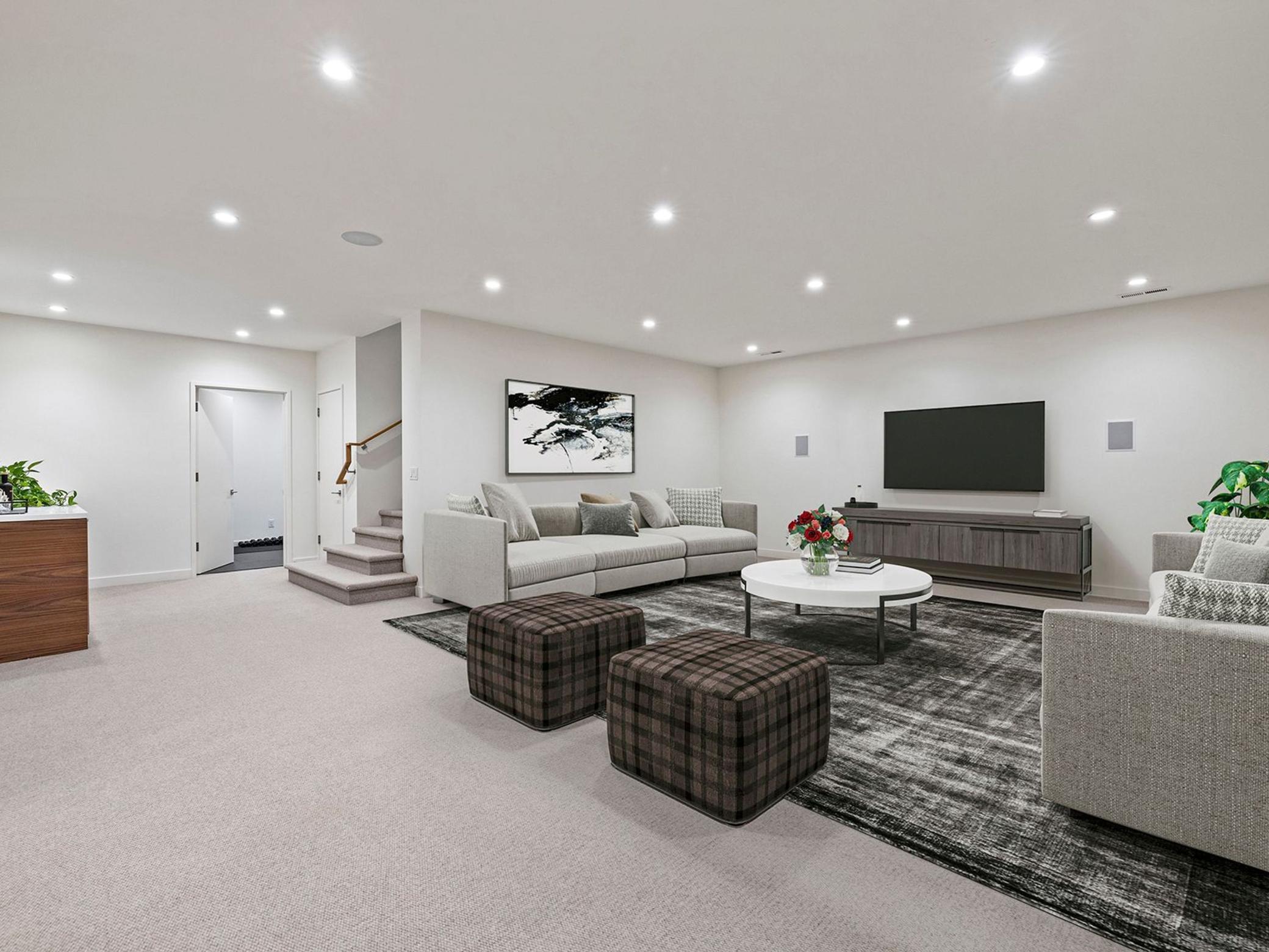 Create the theater room of your dreams in this expansive lower level. Virtually staged.