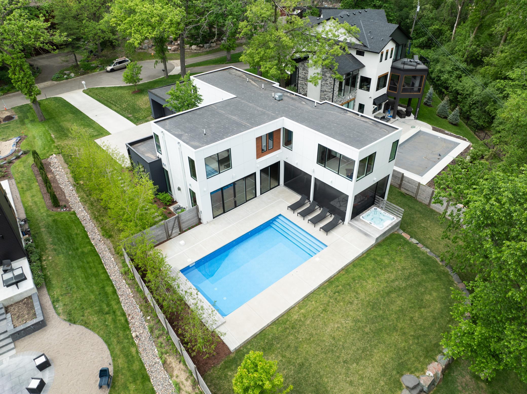 Aerial view of this stunning property