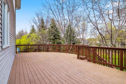 Backdeck off the kitchen & dining room is perfect for enjoying the Minnesota seasons.