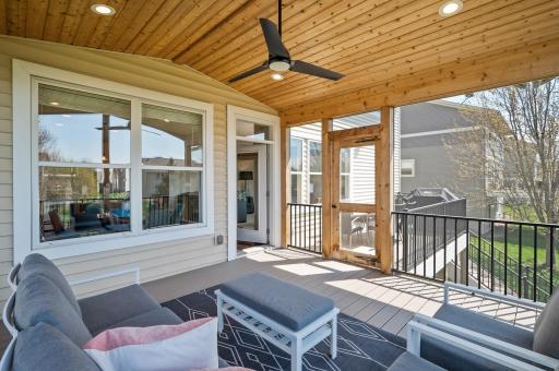 Seamlessly transitioning to an open deck for outdoor entertainment and enjoyment of the picturesque surroundings.