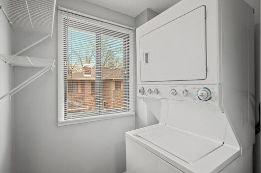 Convenient laundry room on the upper level
